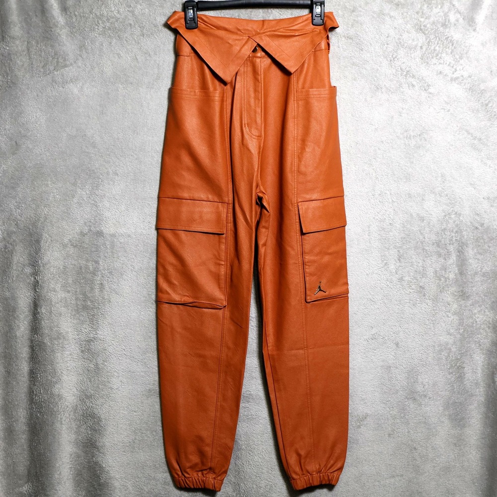 Jordan Pants Womens XS Brown Nike Air Court To Runway Cargo Pockets CW6485-231
